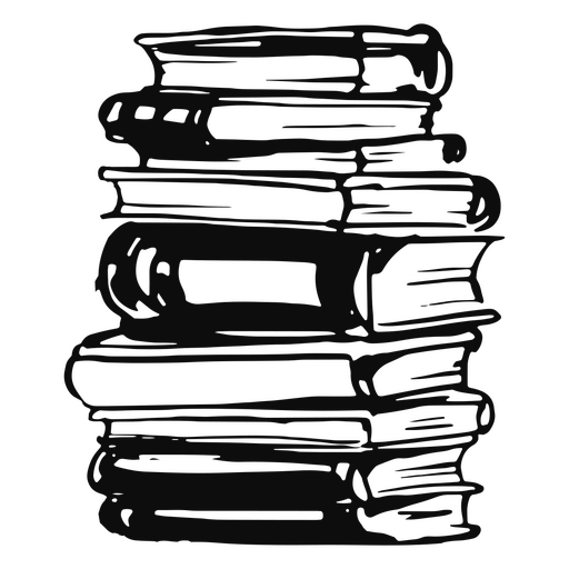 Doodle-Bücher PNG-Design