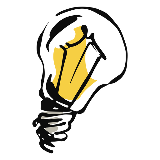 Lampe-Doodle PNG-Design
