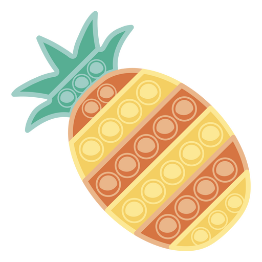 Pineapple is shown PNG Design