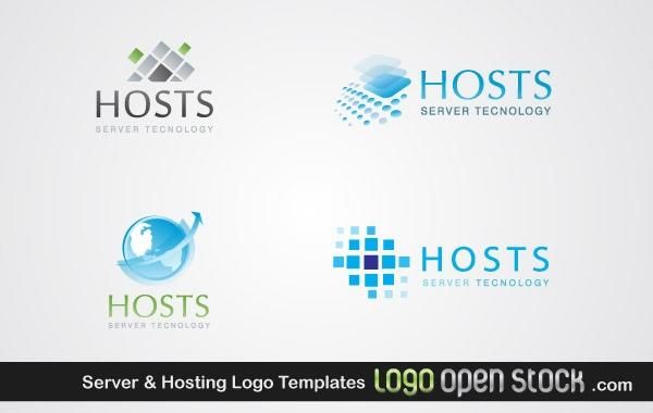 Server & Hosting Logo Templates Server & Hosting Logo Templates