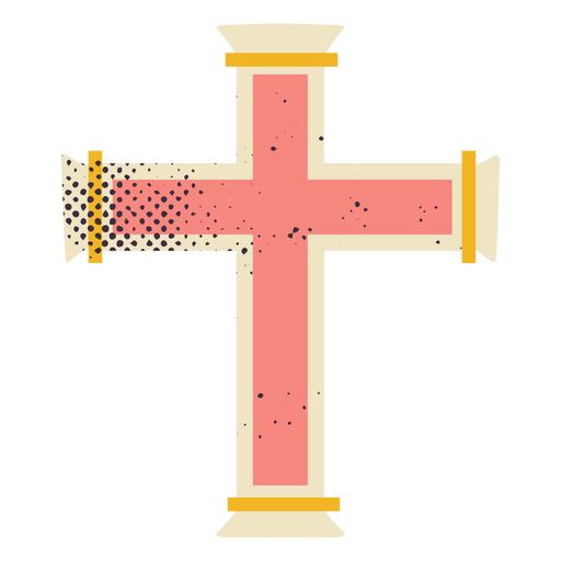 Pink cross PNG Design