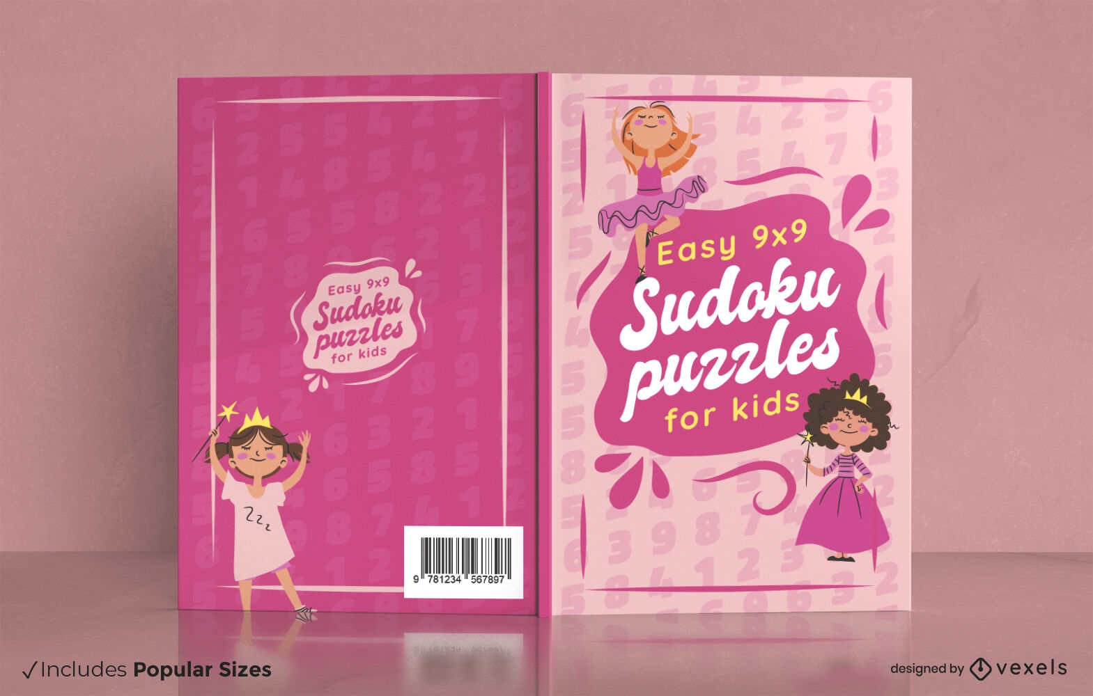 Design de capa de livro princesa e bailarina