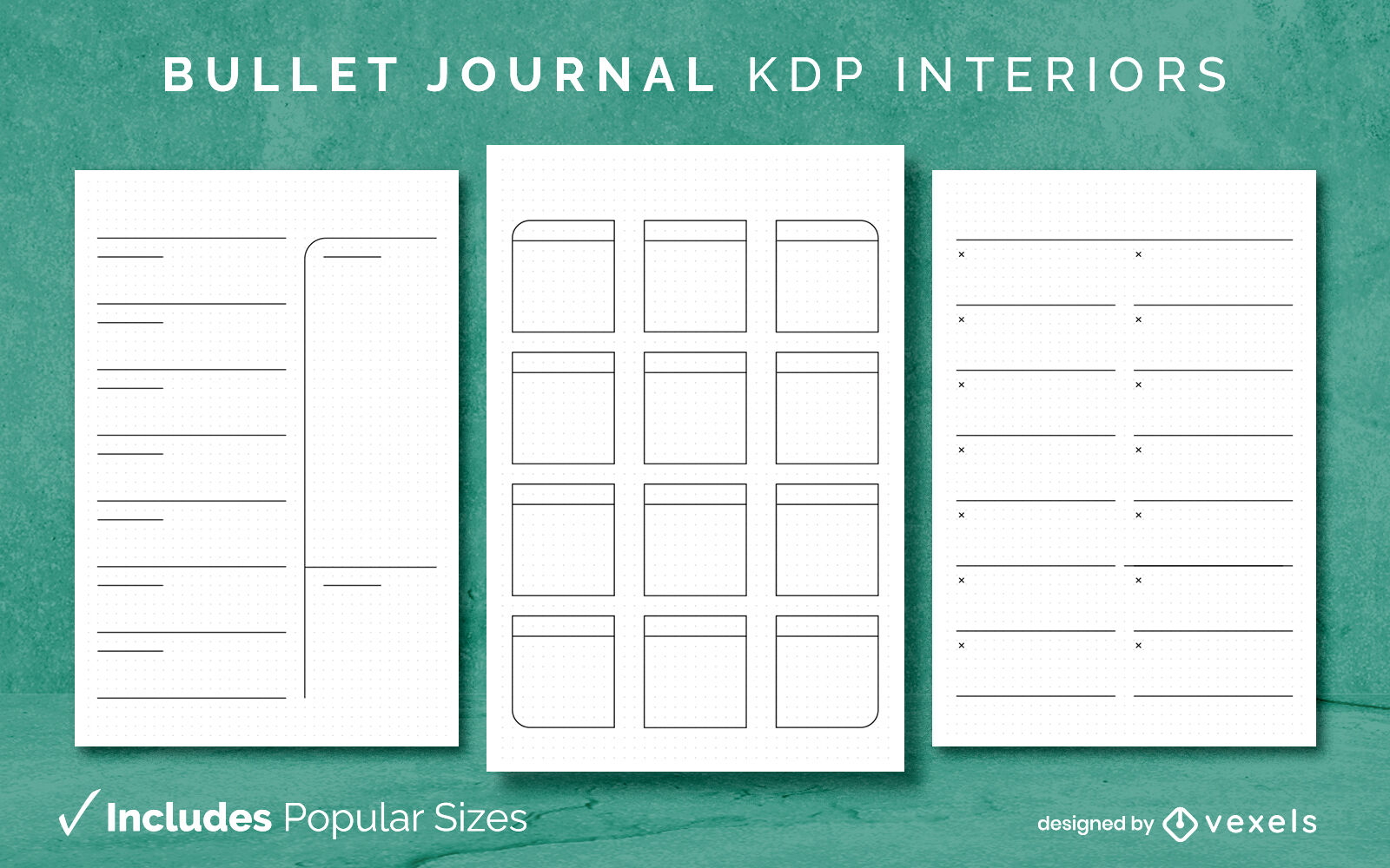 Bullet Journal Plantilla KDP Diseño de interiores