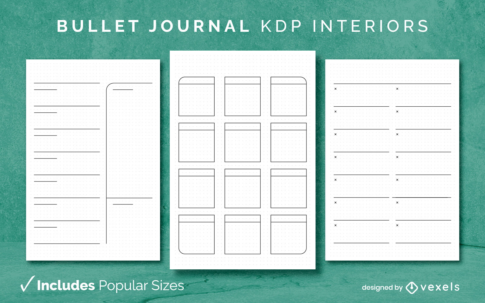 Bullet Journal Plantilla KDP Dise?o de interiores