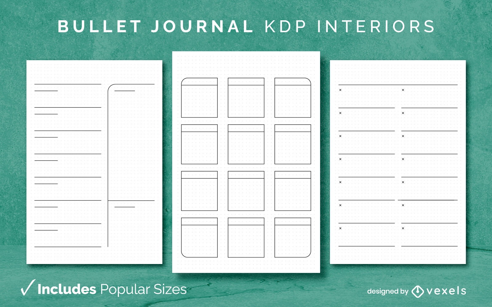 Bullet Journal Template KDP Interior Design