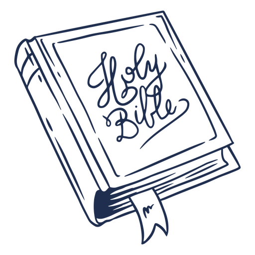 Book with the word holy bible on it PNG Design