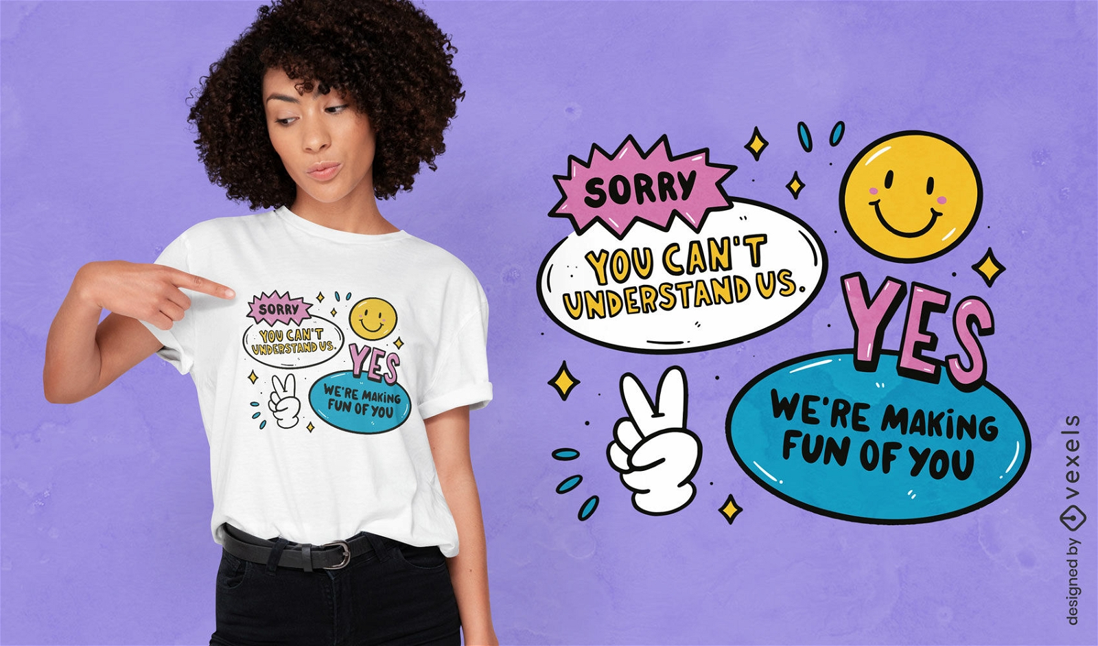 Lustig, dass wir uns über Ihr Zitat-T-Shirt-Design lustig machen