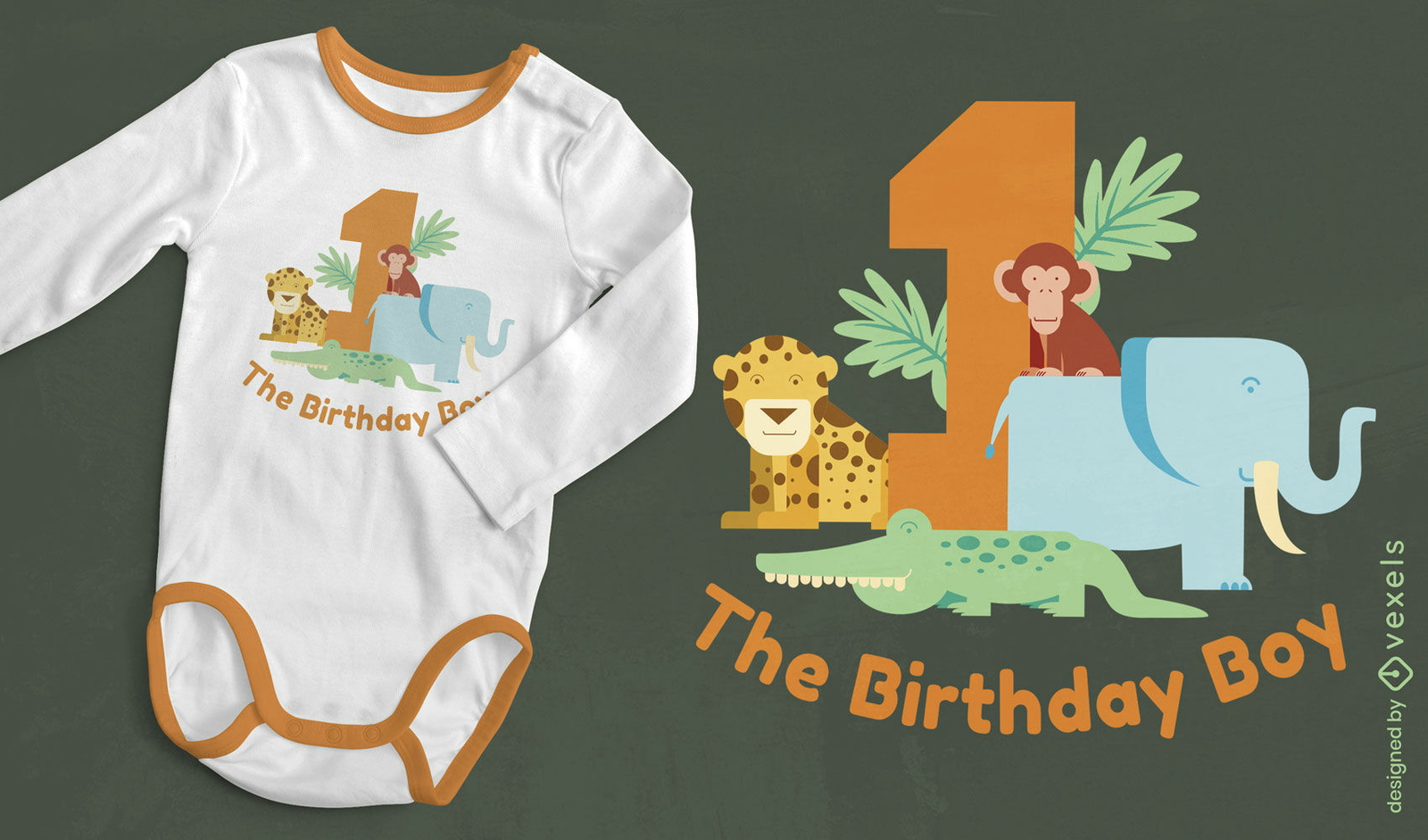 Diseño lindo de la camiseta del zoológico animal del cumpleañero