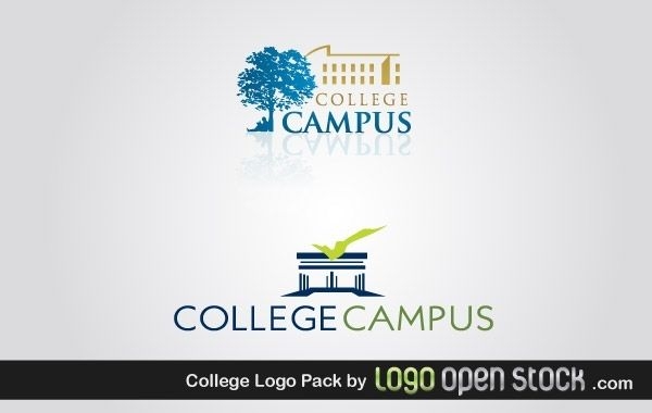 Pacote de logotipo do campus universit?rio