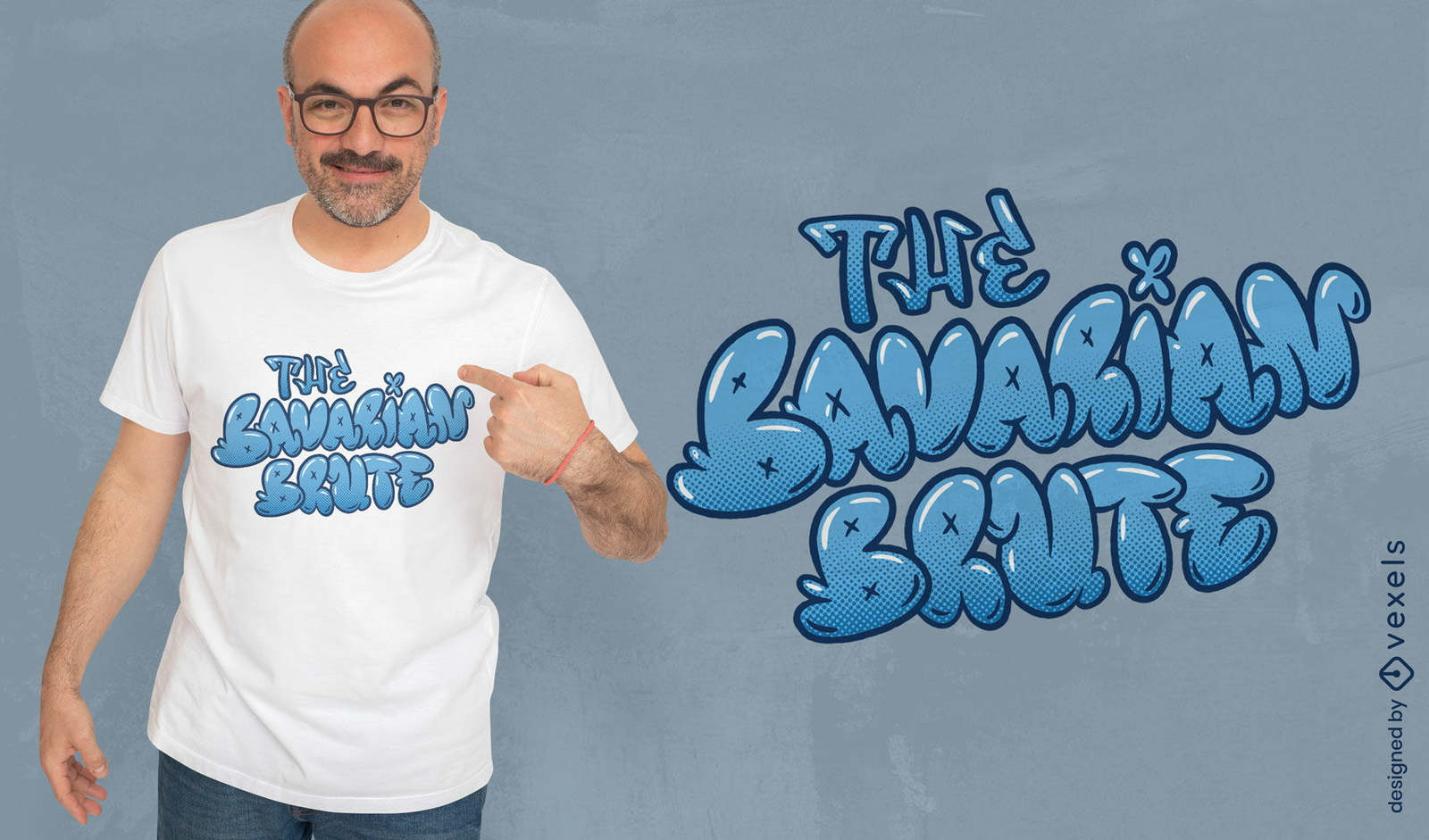 Design de camiseta de citação bruta da Baviera