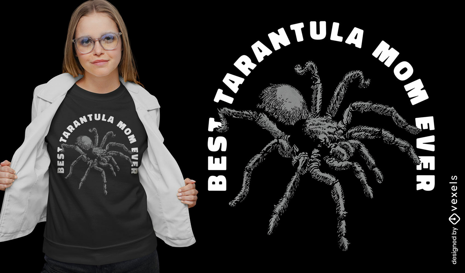 Design de camiseta da mãe aranha