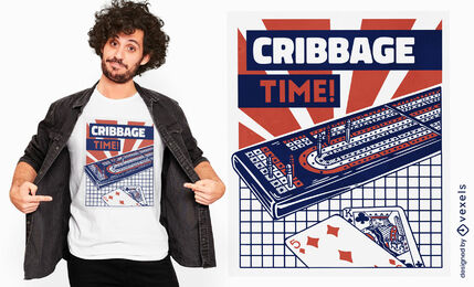 Jogo de mesa com design de camiseta de cartas