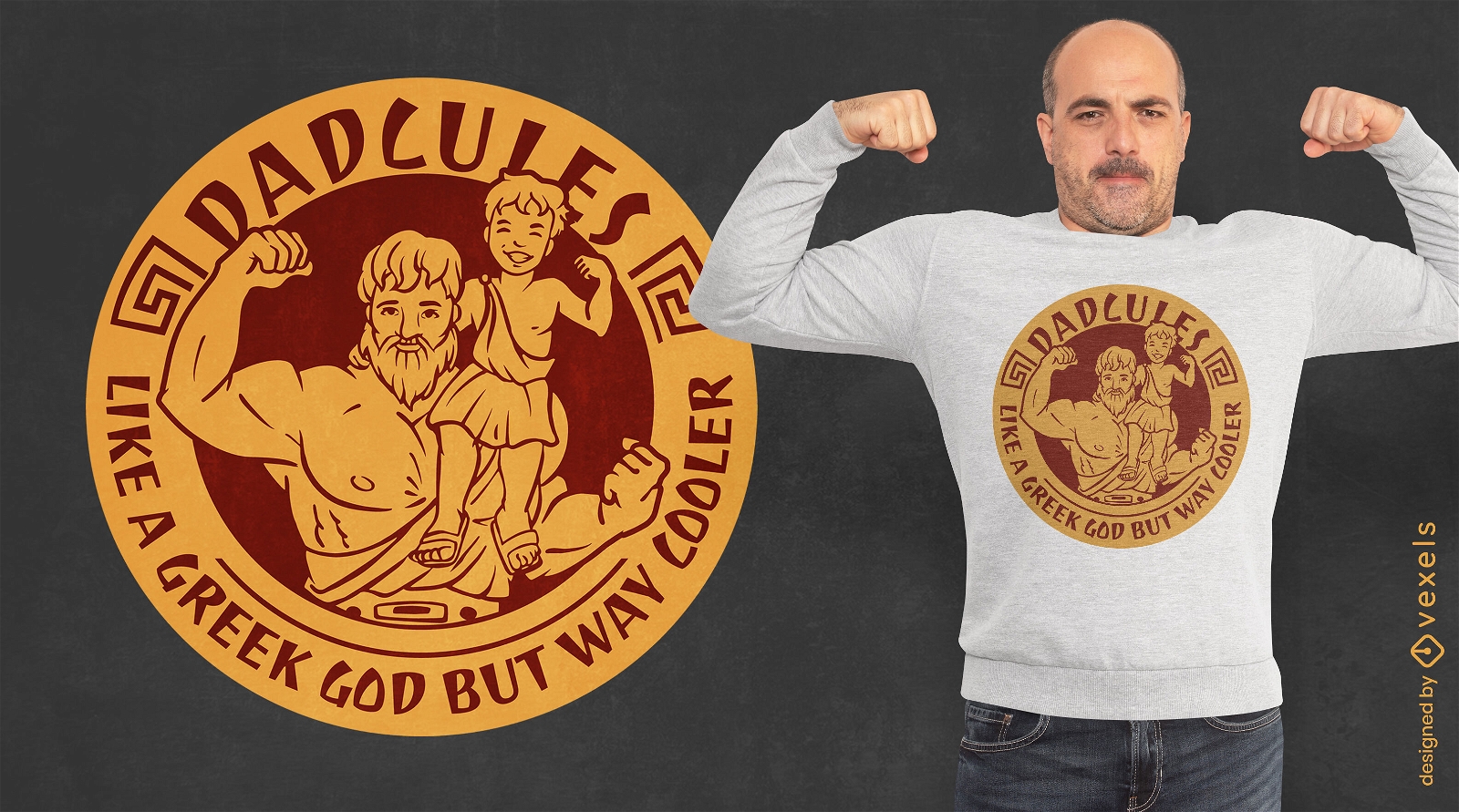 Greek dad t-shirt design