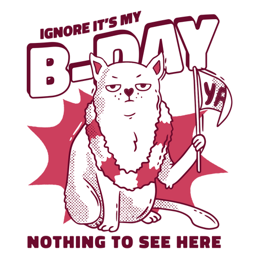 It's my b-day ya nothing to see here PNG Design