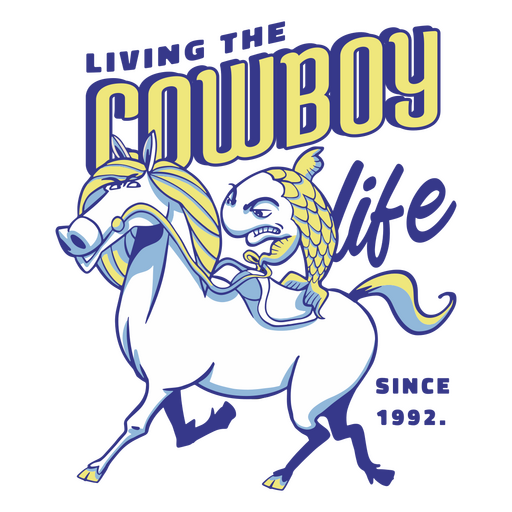 Living the cowboy life PNG Design