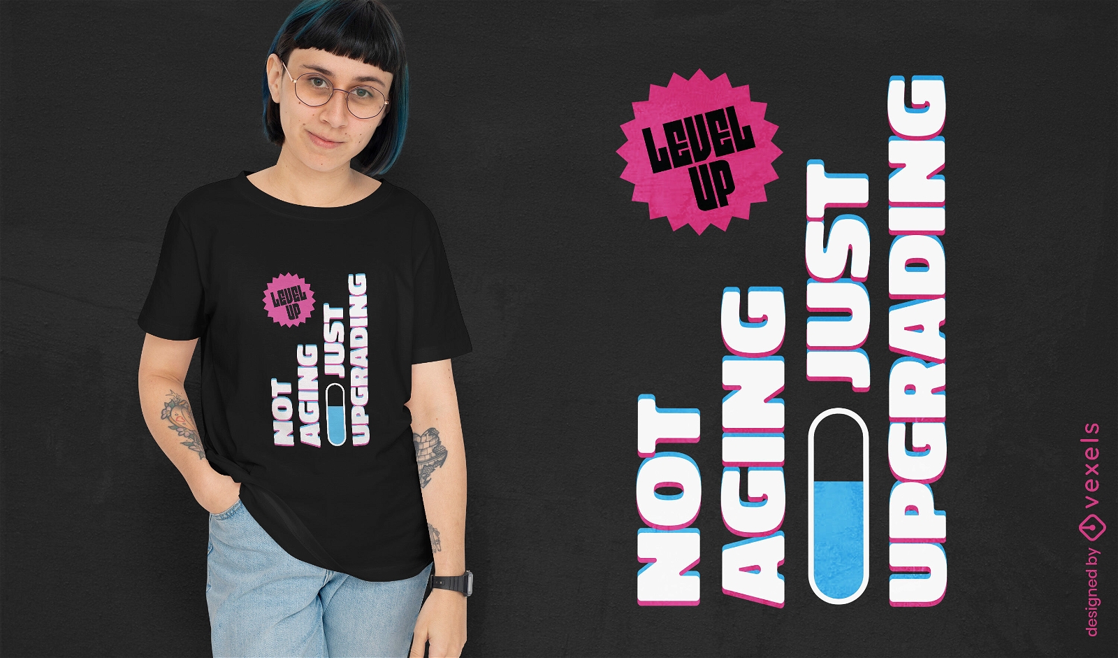 Funny not aging birthday quote t-shirt design