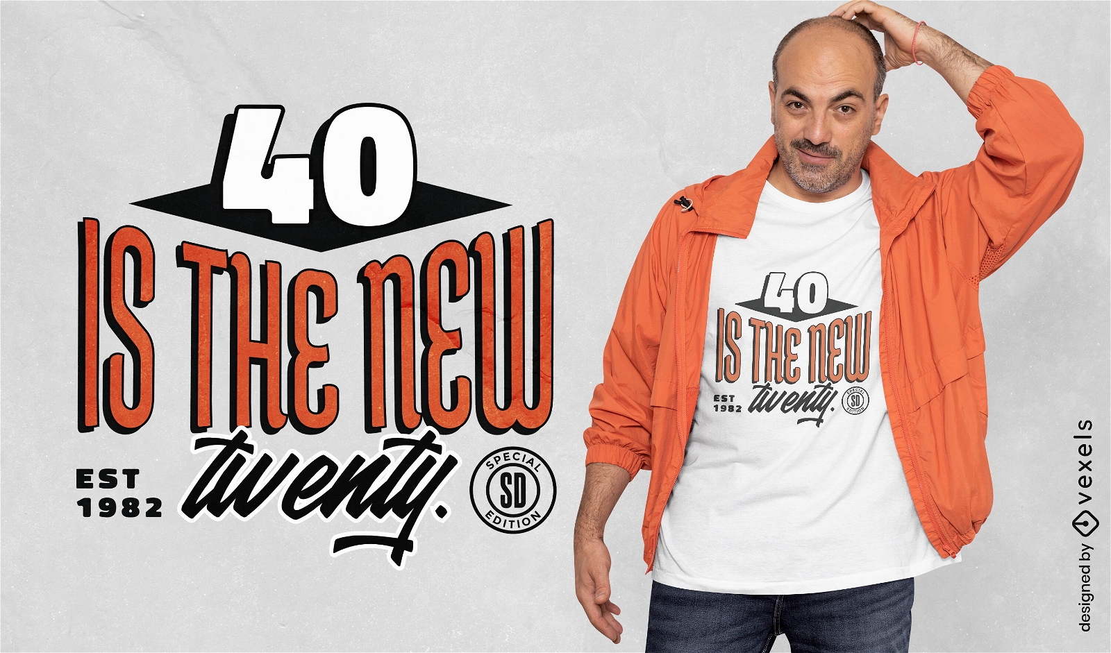 Lustiges 40-Geburtstags-Zitat-Schriftzug-T-Shirt-Design
