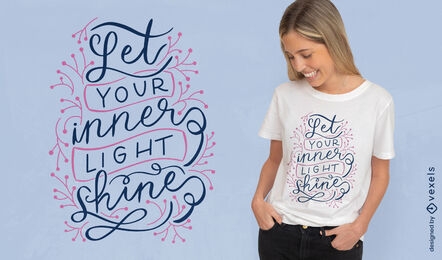 Handwriting motivational lettering t-shirt design