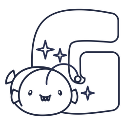 Alfabeto de traçado de letra G animal kawaii Desenho PNG