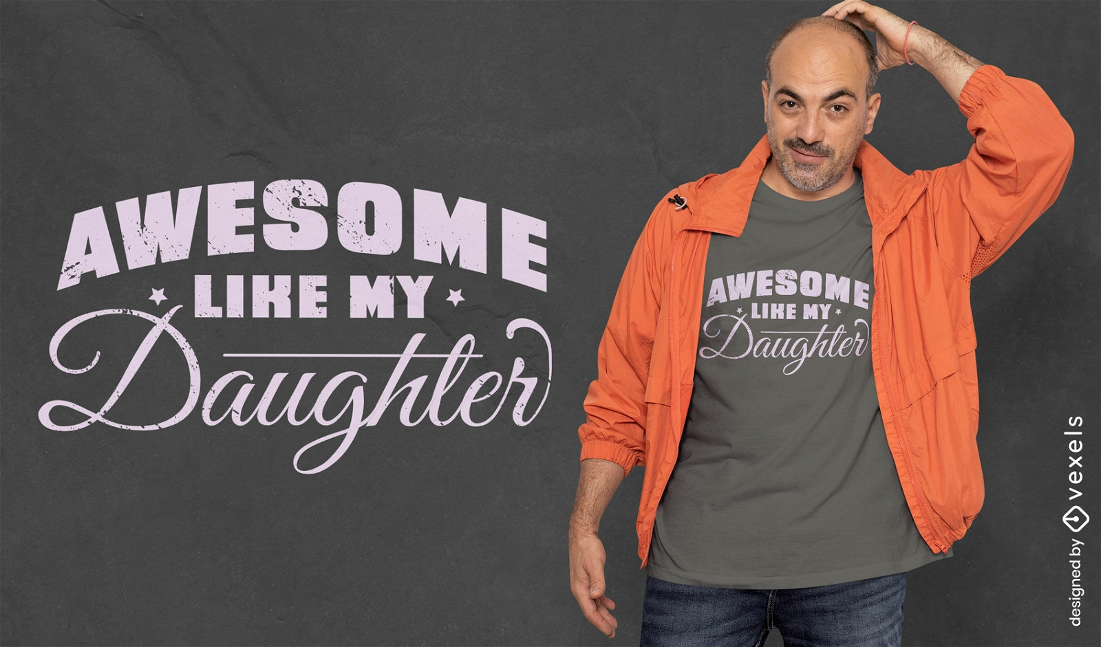Awesome like my daughter t-shirt design