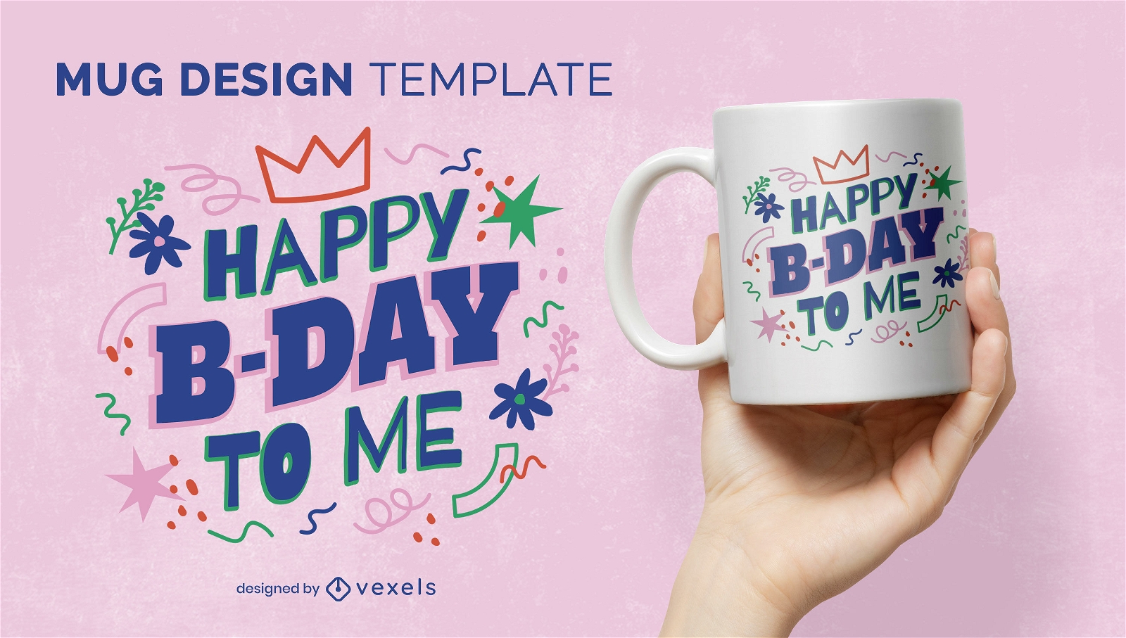 Happy b-day to me mug design