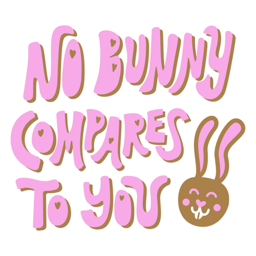 Back To School No Bunny Compares Lettering PNG & SVG Design For T-Shirts