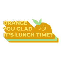 Regreso a la escuela naranja, te alegra citar la insignia Diseño PNG