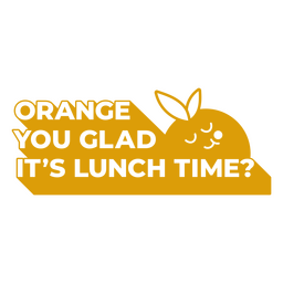Zurück zur Schule orange du frohes ausgeschnittenes Abzeichen PNG-Design