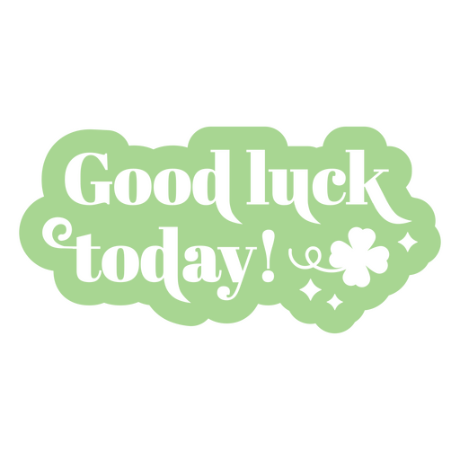 Back to school good luck cut out quote PNG Design
