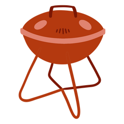 Grillen Sie Grillgerichte flach PNG-Design