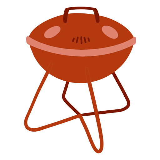 Grillen Sie Grillgerichte flach PNG-Design