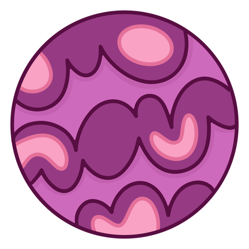 Círculo roxo com redemoinhos rosa e roxos Desenho PNG