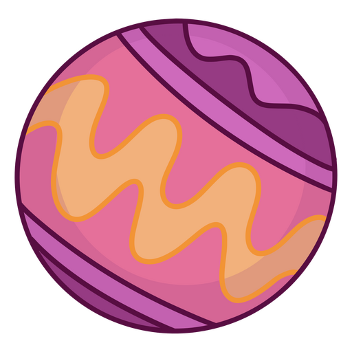 Pink and orange ball icon PNG Design