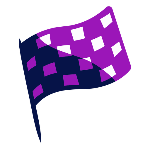 Bandera a cuadros morada y negra Diseño PNG