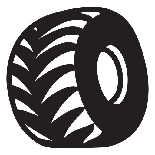 Black tire icon PNG Design