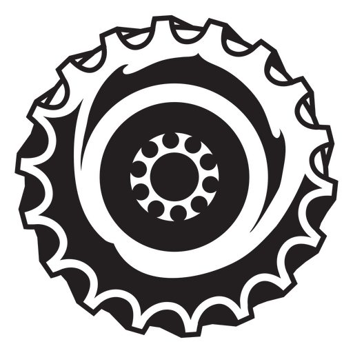 Imagen de una rueda de bicicleta. Diseño PNG