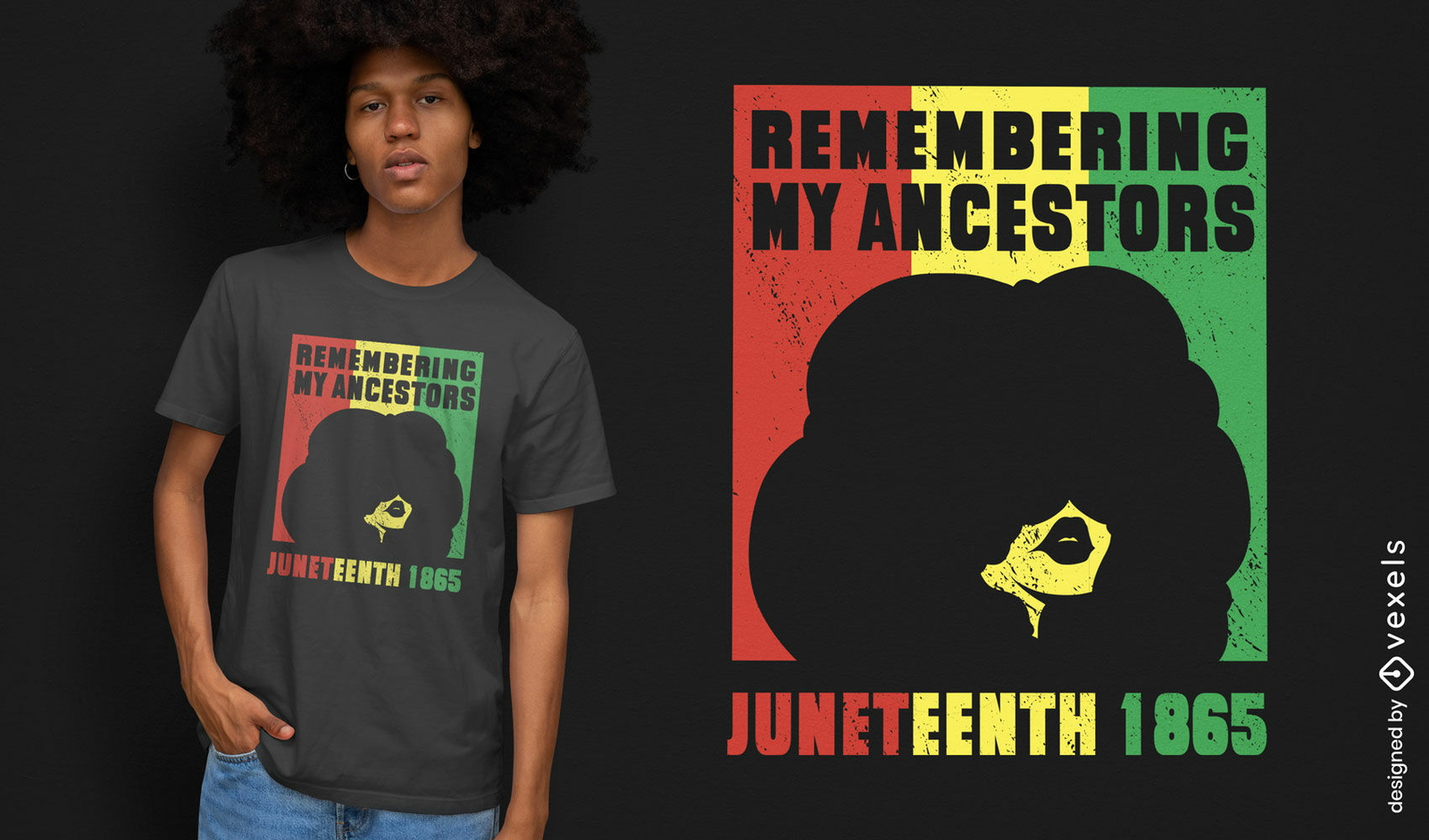 Design de t-shirt de citação de menina Juneteenth