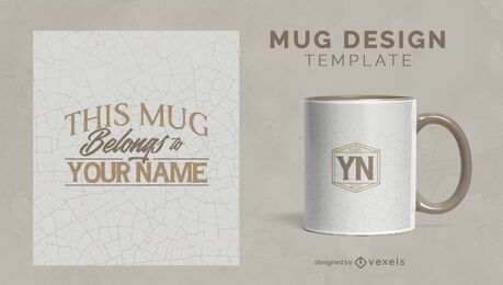 This mug belongs to mug template design