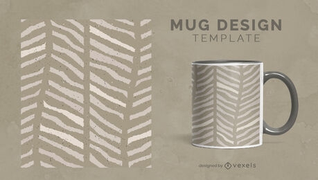 Diseño de taza de patrón minimalista