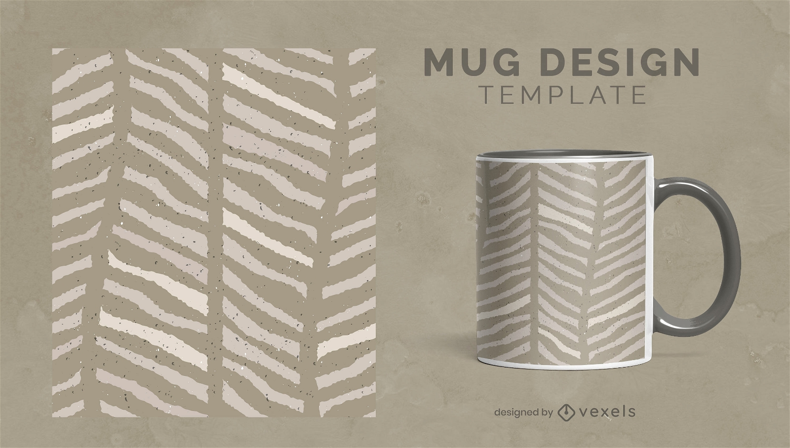 Minimalist pattern mug design