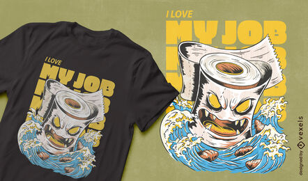 Ironic labor day t-shirt design