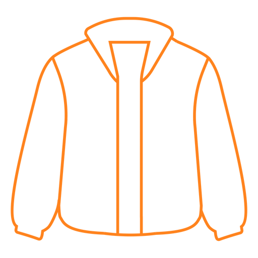 Silhouette of a jacket PNG Design