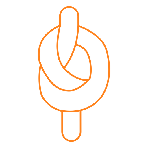 Ícone de nó laranja Desenho PNG