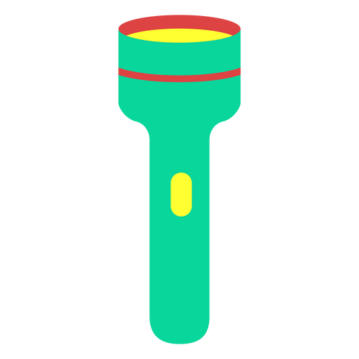 Green flashlight icon PNG Design