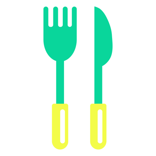 Fork and knife icon PNG Design