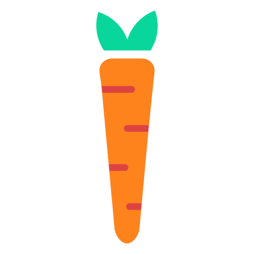 Icono de zanahoria plano geom?trico Diseño PNG