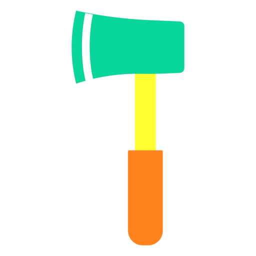 Icono de hacha verde Diseño PNG