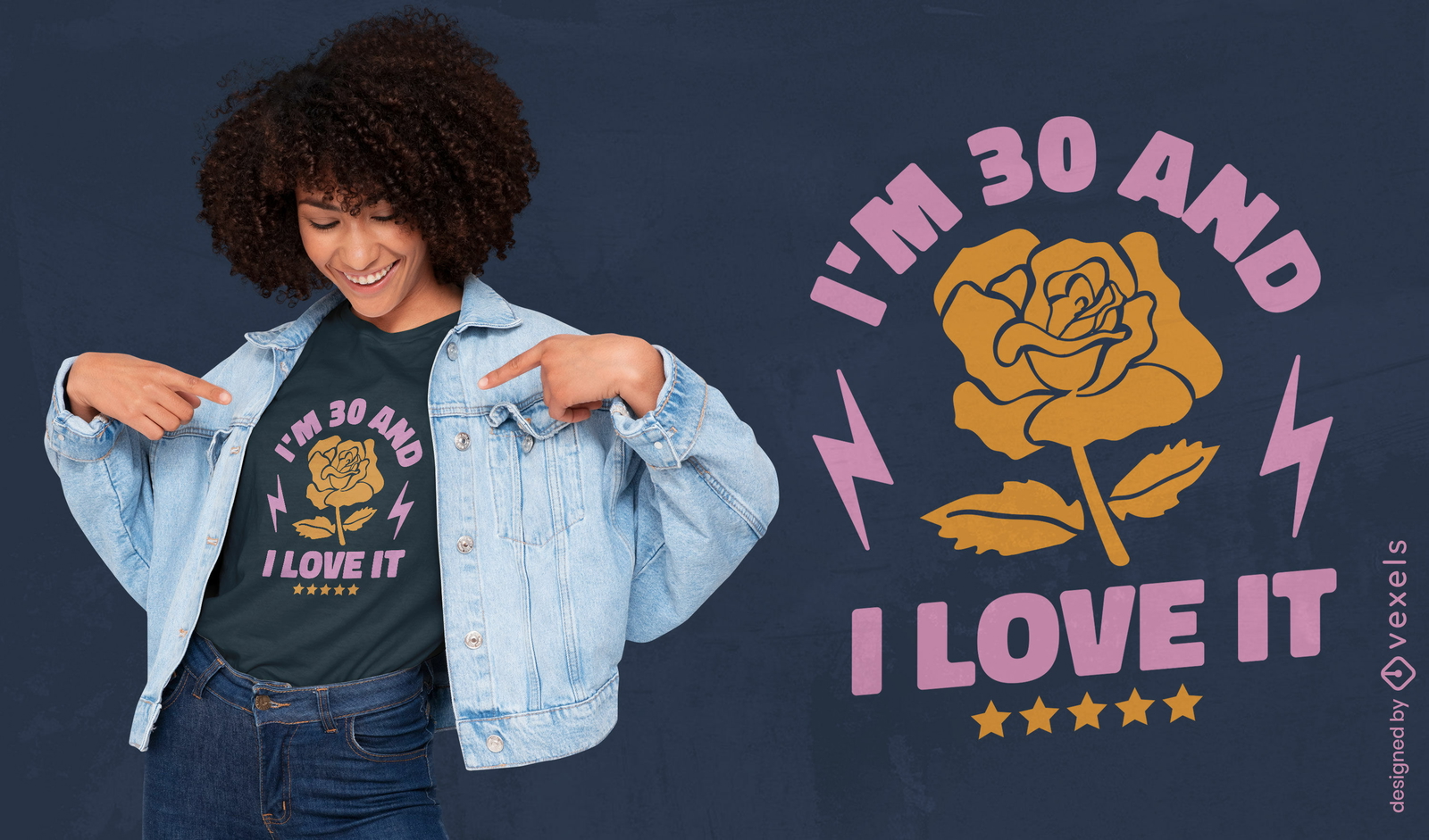 I'm 30 and love it birthday quote t-shirt design