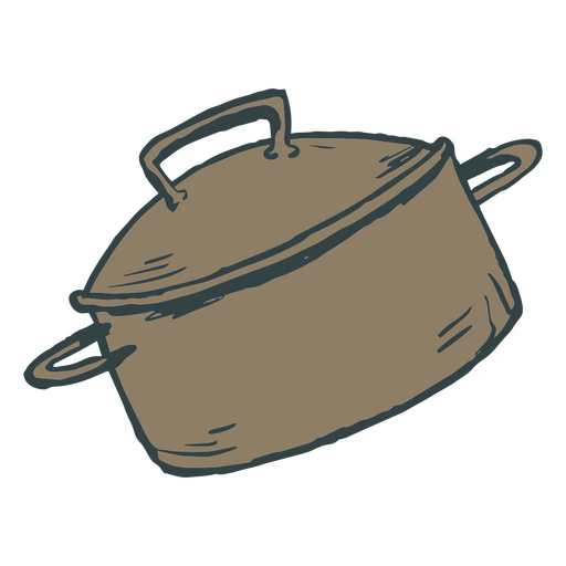Illustration of a pot PNG Design