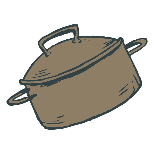 Ilustración de una olla Diseño PNG